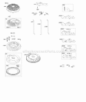 Flywheel Controls Diagram and Parts List for 40H777-0025-G5  Briggs and Stratton Engine